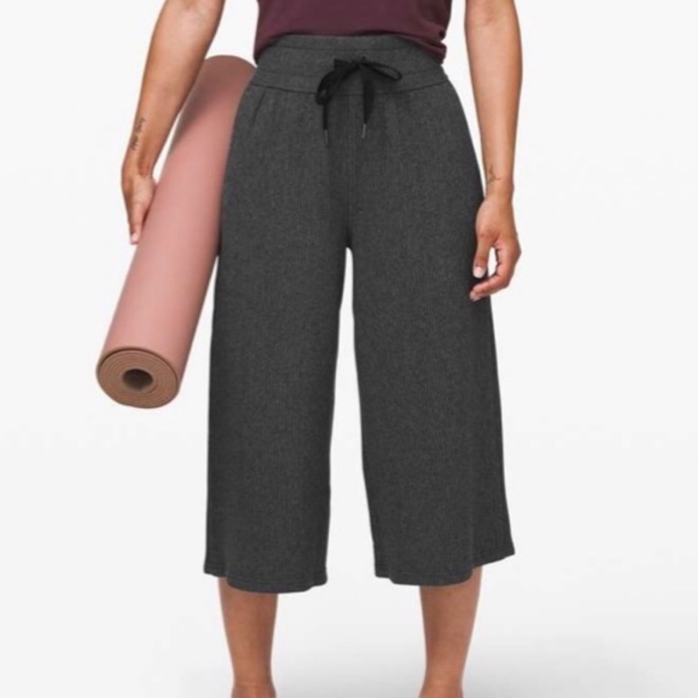 Lululemon Wide leg lounge ribbed crop